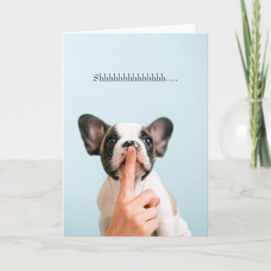Cartão Frenchie French Bulldog Pensando Engraçado em você