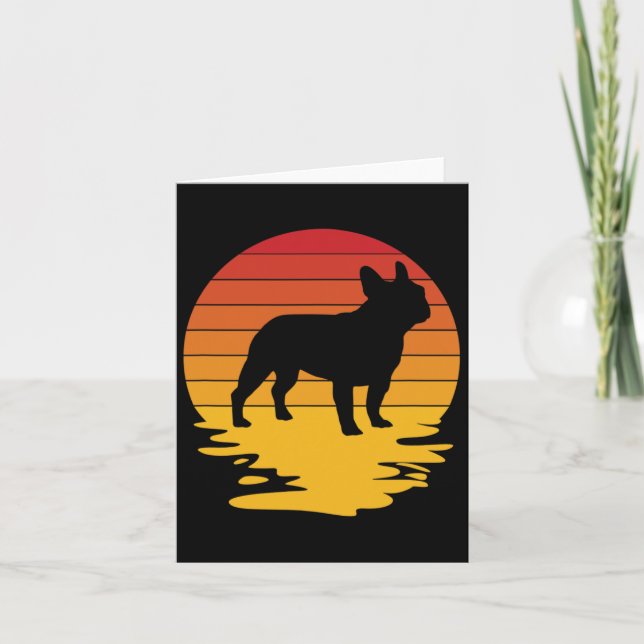 Cartão Frenshie Frensh Bulldog Frenchie Cachorro Cachorri (Frente)