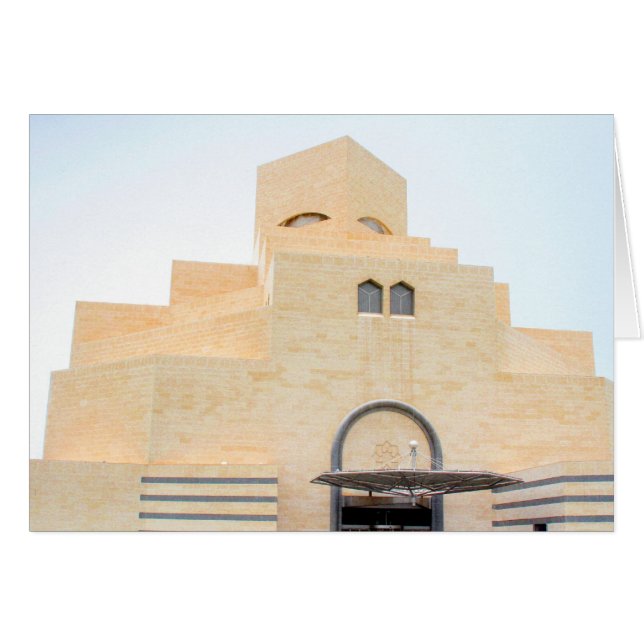 Cartão frente do museu de doha (Frente Horizontal)