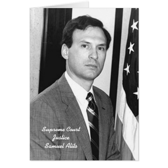 Cartão Frente: Justiça Samuel Alito (Frente)