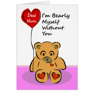 Cartão Frente Personalizada, Sem Minha Mãe, Me Aborrece