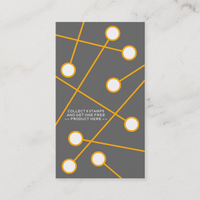 cartão freqüente alaranjado do comprador da (Frente)