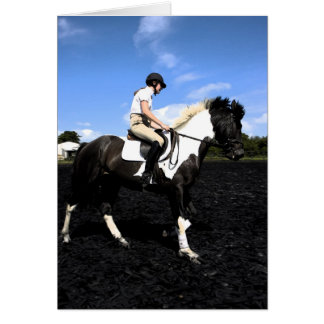 cartão fresco de garanhão