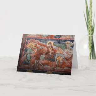 Cartão Frescoes from the 14th Century Serbian Church,