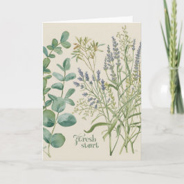 Cartão Fresh Start – Botanical Spring Greeting Card