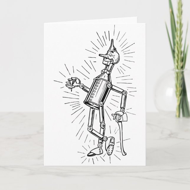 Cartão Freshly Oiled Tinman (Frente)