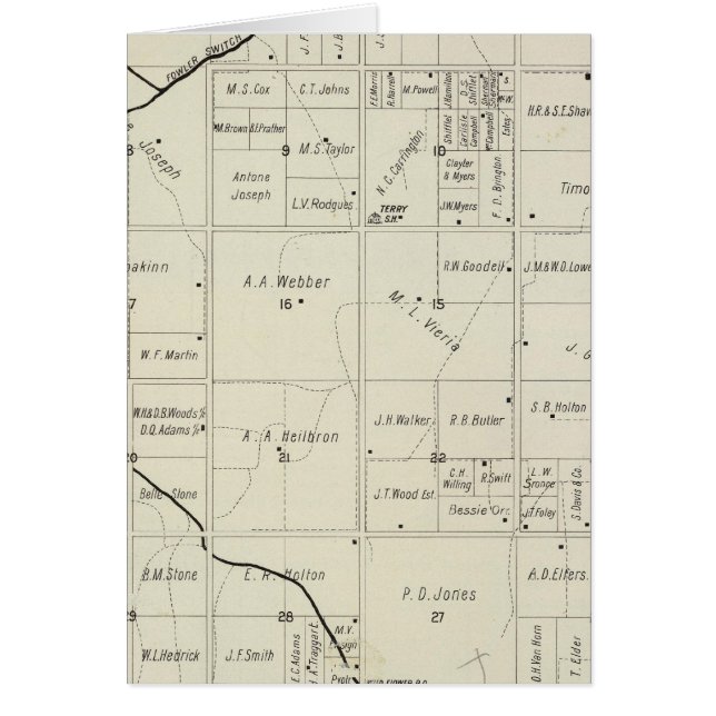 Cartão Fresno County, Califórnia 12 (Frente)