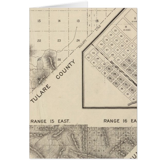 Cartão Fresno County, Califórnia 15 (Frente)