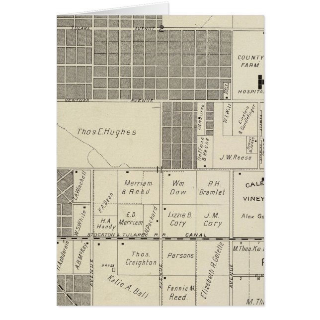 Cartão Fresno County, Califórnia 18 (Frente)