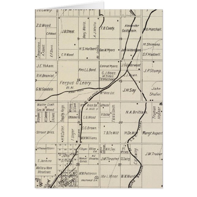 Cartão Fresno County, Califórnia 2 (Frente)