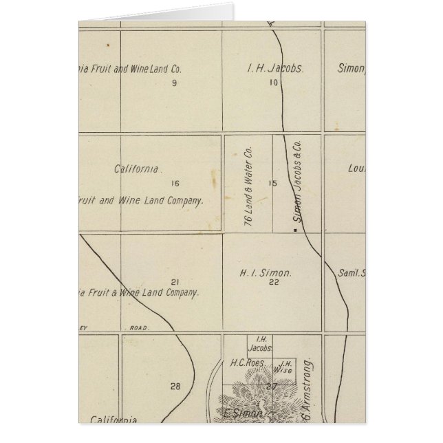 Cartão Fresno County, Califórnia 23 (Frente)