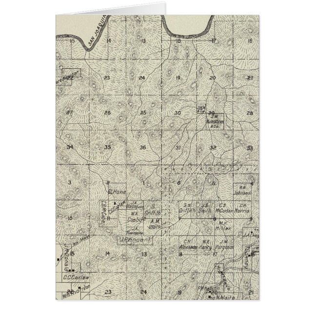 Cartão Fresno County, Califórnia 28 (Frente)