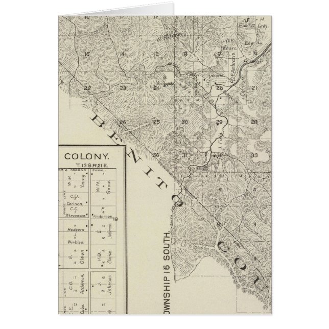 Cartão Fresno County, Califórnia 3 (Frente)