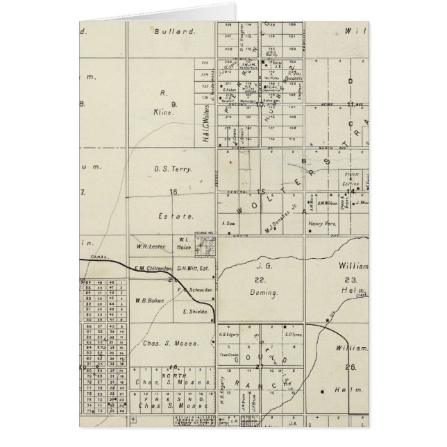 Cartão Fresno County, Califórnia 34 (Frente)