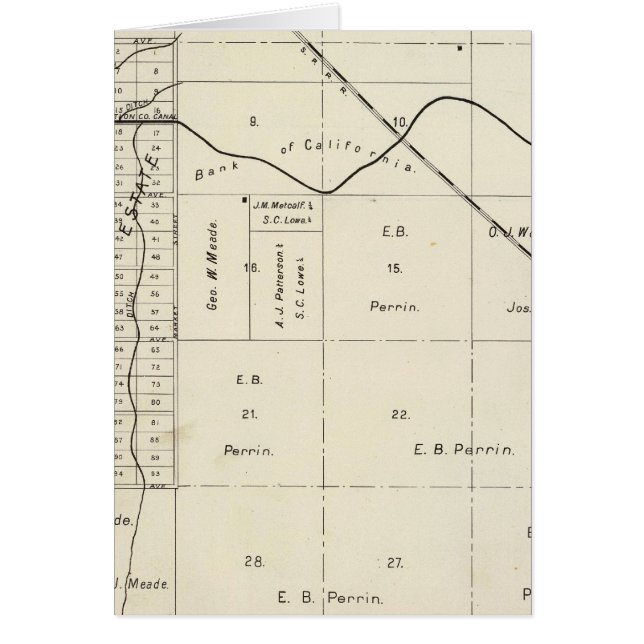 Cartão Fresno County, Califórnia 7 (Frente)