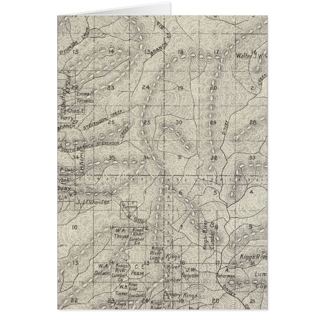 Cartão Fresno County, Califórnia 9 (Frente)