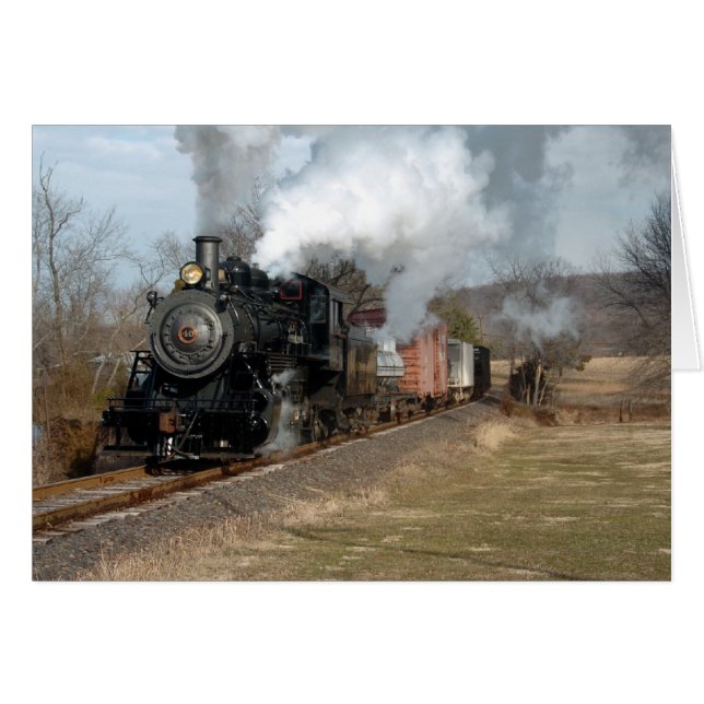 Cartão Frete Lahaska do vapor (Frente Horizontal)