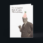 Cartão Freud Funny 18º aniversário Psicologia<br><div class="desc">O cartão de 18 anos do Funny Sigmund Freud para os psicólogos.</div>