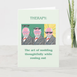 Cartão Freud Funny Greeting Card