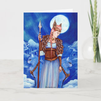 Cartão Freya Norse Goddess