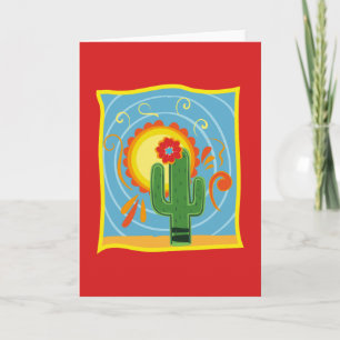 Cartão Frida Kahlo Cactus Graphic
