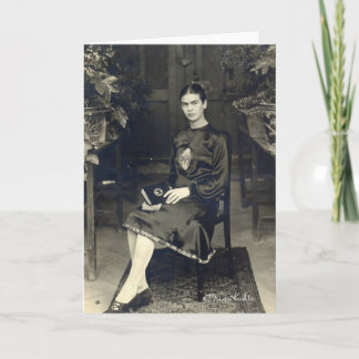 Cartão Frida Kahlo Seated