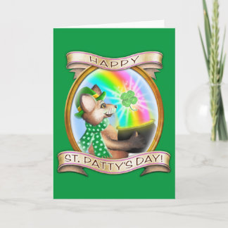 Cartão Frieda Tails St. Patrick's Day card