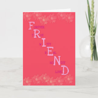 Cartão Friend Meaning Greeting Card