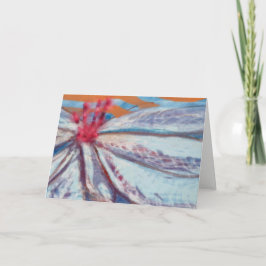 Cartão Friendly Flower lily blank greeting card