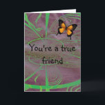 Cartão Friends<br><div class="desc">Designed photo with a butterfly to show your friendship.</div>