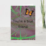 Cartão Friends<br><div class="desc">Designed photo with a butterfly to show your friendship.</div>