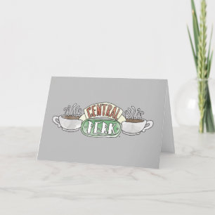 Cartão FRIENDS™   Logotipo de Central Perk em Aquarela