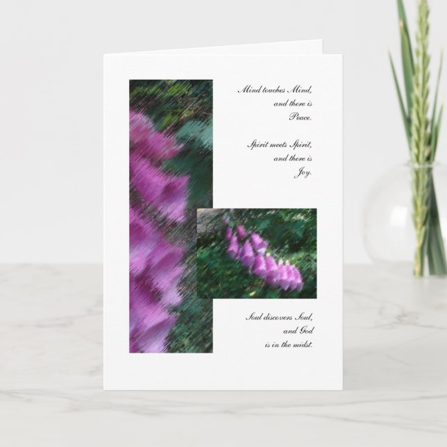 Cartão Friends: Mind, Spirit, and Soul (Frente)