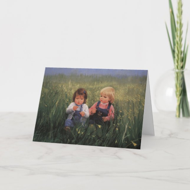 Cartão Friendship and Flowers (Frente)