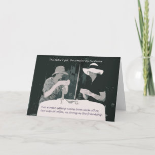 Cartão Friendship/birthday card for woman