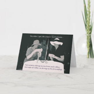 Cartão Friendship/birthday card for woman