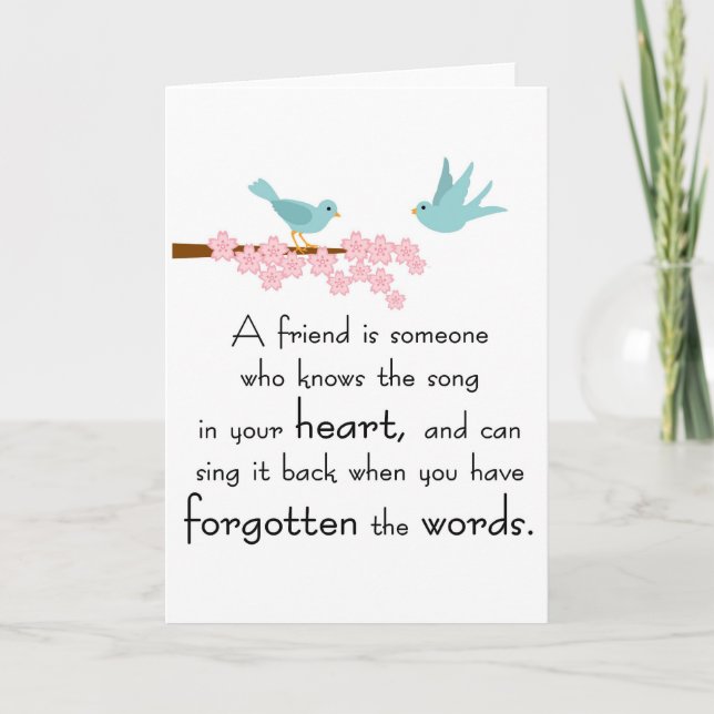 Cartão Friendship Card (Frente)