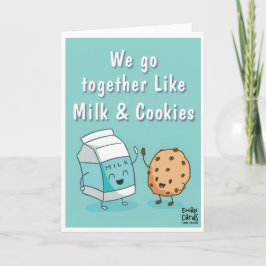 Cartão Friendship - Milk & Cookies Funny