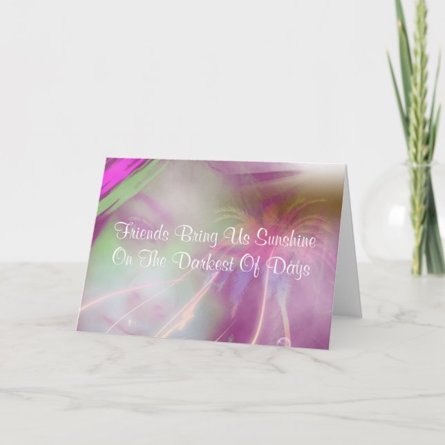 Cartão Friendship Quote Beautiful Greeting Card (Frente)