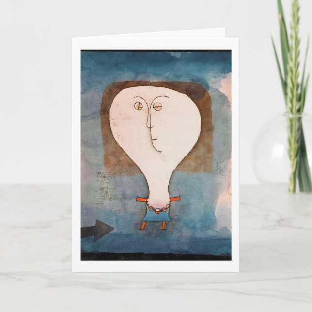 Cartão Fright of a Girl, Klee (Frente)