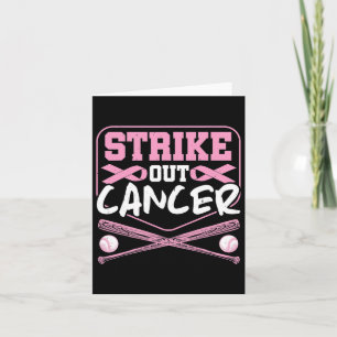 Cartão Friso Frisado Cancer Baseball
