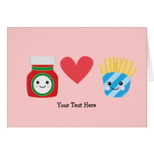 Cartão Fritadas & ketchup (customizáveis)