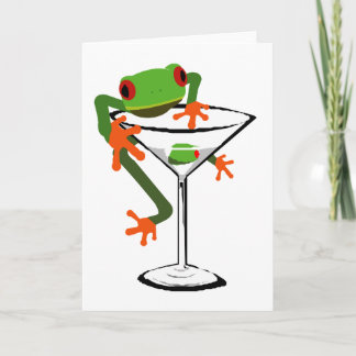 Cartão Frog and Martini