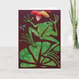 Cartão Frog Blank Greeting Card