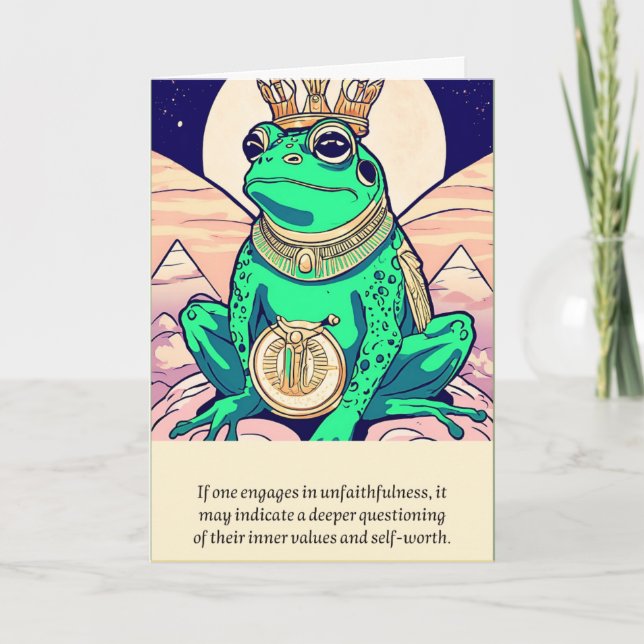 Cartão frog message happy birthday (Frente)