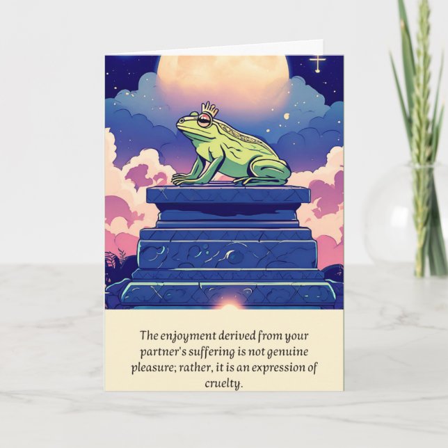 Cartão frog message happy birthday (Frente)