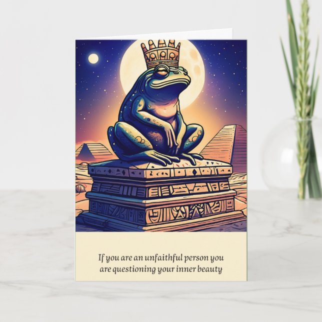 Cartão frog message happy birthday (Frente)