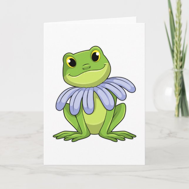 Cartão Frog with Daisy (Frente)