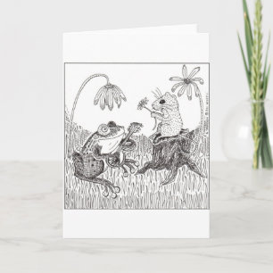 Cartão Froggy Foi A-Courtin'