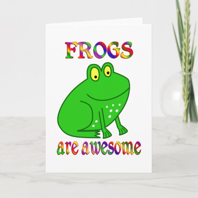 Cartão Frogs are Awesome (Frente)
